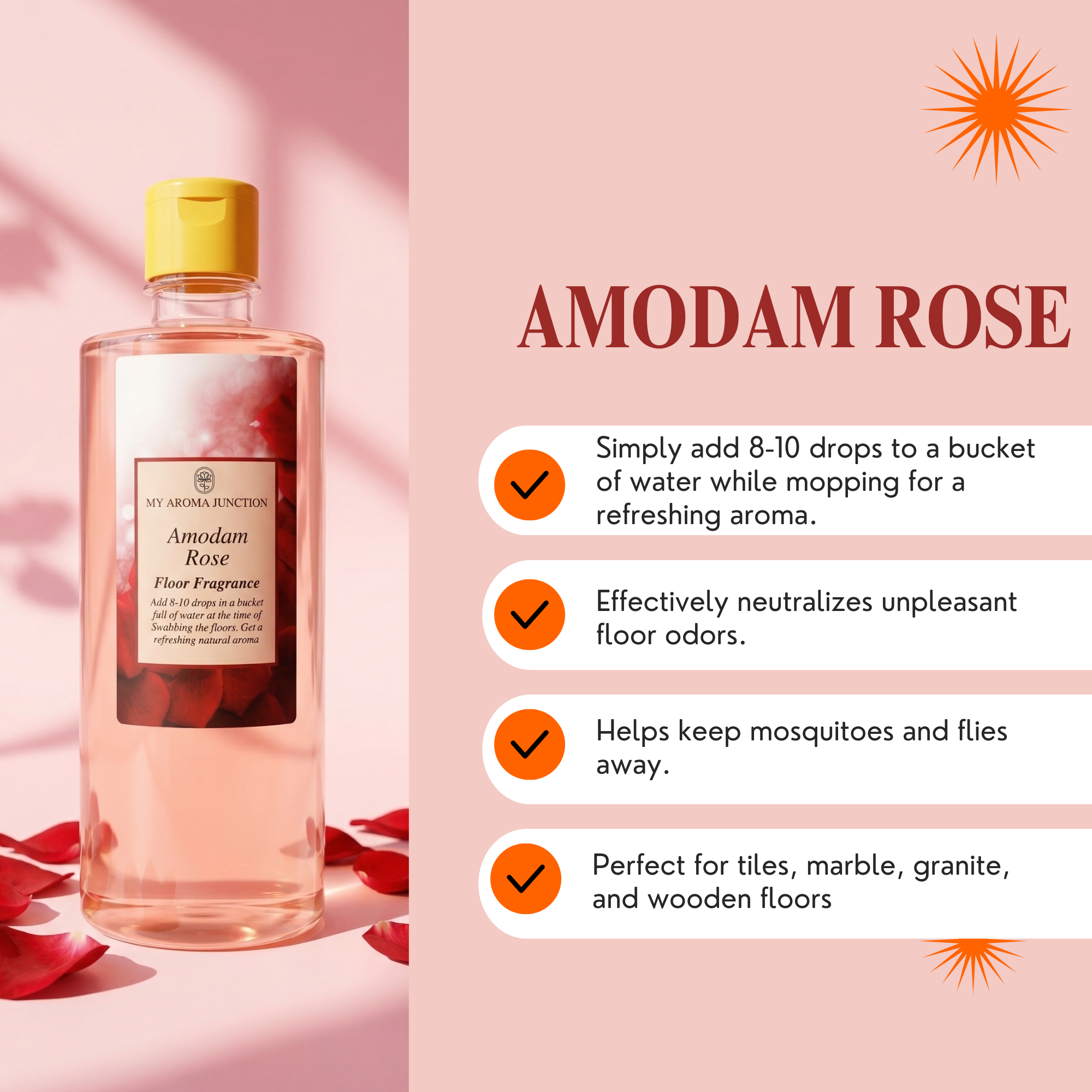 Amodam Rose Floor Fragrance 500ml