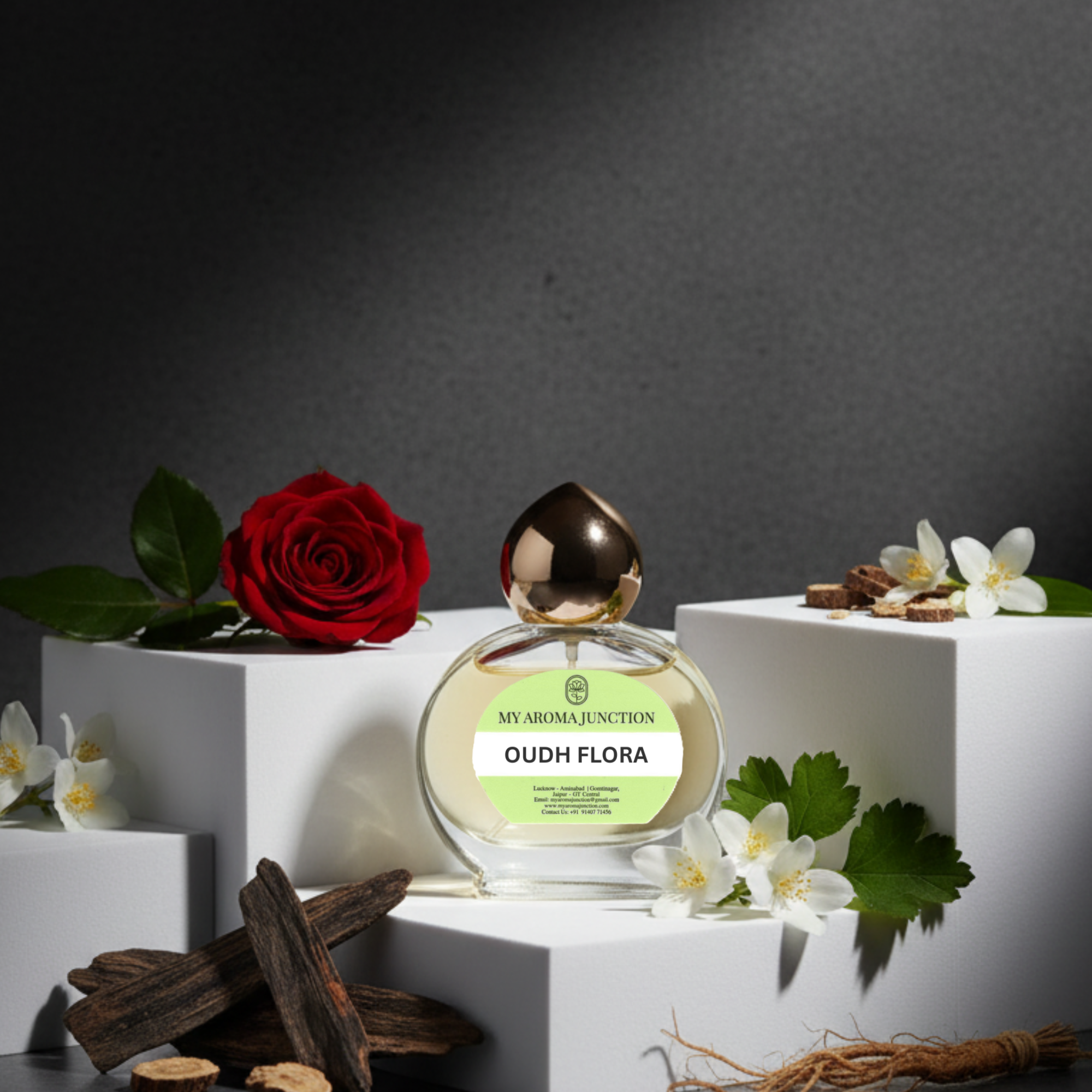Oudh Flora Attar 12ml – A Floral-Woody Masterpiece